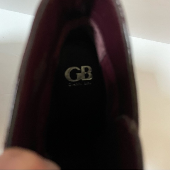 NEW Gianni Bini Chunky Burgundy Patent Leather Combat Boots Size 8 - Picture 4 of 10